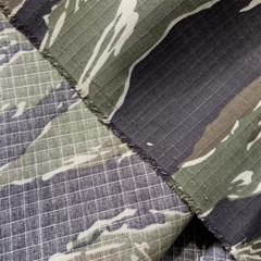 TC Polyester Cotton Tiger Stripe Camo Fabric Wear-resistant Cloth f DIY Uniform