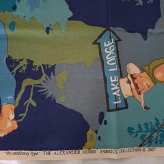 USA Cotton Alexander Henry Outdoor Fabric 108 x 60cm