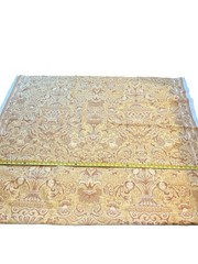 Brunschwig Fils Fabric 10 Yds Jacobean Ornate Baroque Floral Gold Accents 1996