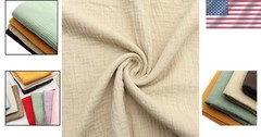 Multi-Color Cotton Gauze Fabric (39×53 Inch) – Perfect for Crafts & Backdrops