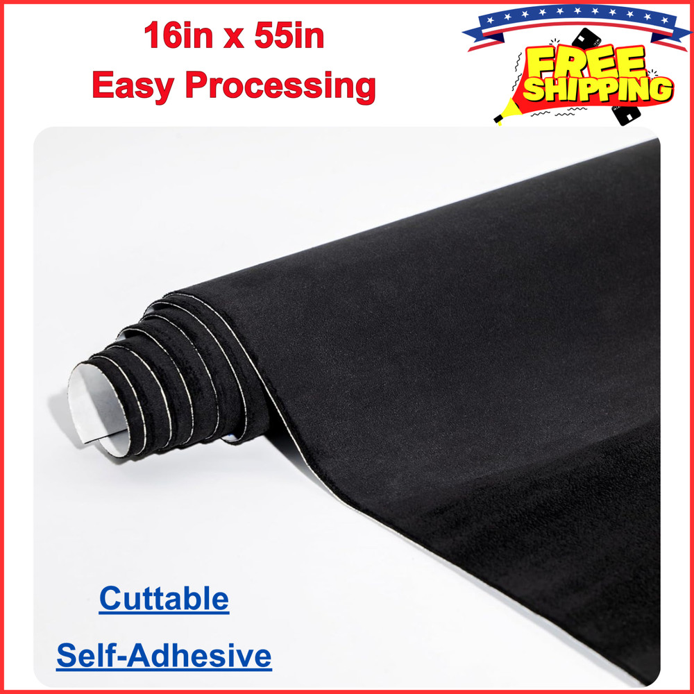 Microfiber Fabric Self-Adhesive Suede Look, Stretch Film Fabric For Car Interior