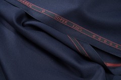 Dragon Biella Super 120s Pure Wool Suit Fabric Navy Blue 260g 3.1m Bespoke Italy