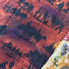 Desert Theme Fabric 1.5 Yards Two Designs
