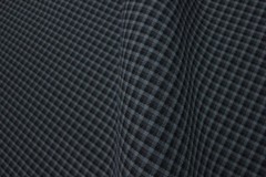 Mercedes W124 200E 500E Seat Karo Black Check Car Upholstery Fabric- No Foam