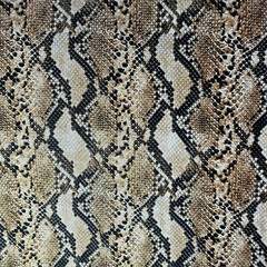 BROWN TAN SNAKE PRINT STRETCH MESH FABRIC 58″ BY THE YARD SEMI SHEER POWER MESH