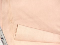Trigger Poplin cotton poly blend pale peachy color 2 yards 7 inches
