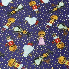 Beth Ann Brucke For David Textiles Halloween Fabric Kids Costumes Purple 1.5 Yds