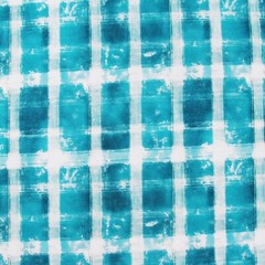 Threadart Cotton Quilting Fabric By The Yard – Vintage Collection – Teal Plaid