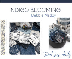 Moda INDIGO BLOOMING 48090 16 Midnight Black Floral MADDY Quilt Fabric