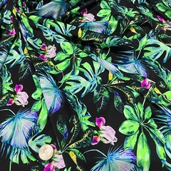 Spandex Fabric Tropical Neon Print 4-Way Stretch 60″ wide Swimsuit By the Yard