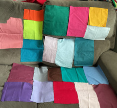 Cotton Percale Fabric Scraps Vintage Slow Stitch Junk Journals Crafts 4 oz – New