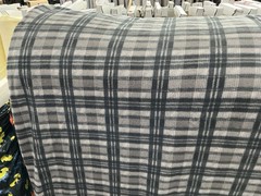 Fleece Rainbow Buffalo Plaid Multi colored Checks Fleece Fabric 60″ w, sold BTY