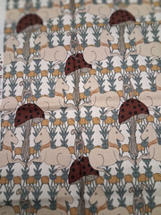 Unicorn Mushroom Toadstools Fairytale Magical Night RJR Fabric 18″ x 22″ x 2 Pcs