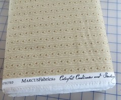 By The Yard, Flower Stripe by Pam Buda For Marcus $3.99 Ships ANY Amount Fabric