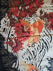 Vintage Cotton Quilt Fabric Red Rooster Fabrics Lot