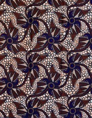 African Fabric/Ankara – Shades of Brown “Calculated Beauty” Design, 1 Yard