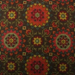 RICHLOOM CYNTHIA ESPRESSO BROWN SUZANI FLORAL BASKETWEAVE FABRIC BY YARD 54″W
