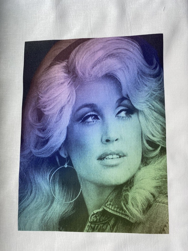 1 Dolly Parton Quilt Block “western Cowboy Hat Country Girl Music Singer
