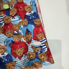 JoAnn Teddy Bear Nautical Fabric 2 Yards 15 Inches x 40″ Wide Cotton Flannel