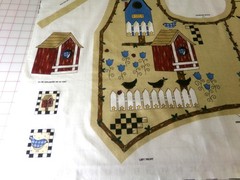 Lot of 3 Adult Vest Panels. Two Springtime, One Birdhouse Bungalow. A26-103