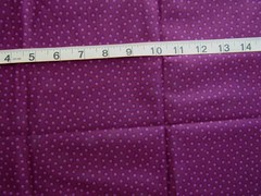1/2 yd Cotton Fabric “Studio 8” by Quilting Treasures Purple with Purple Dots