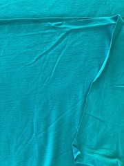 Cotton Single Knit solid green Fabric Large Remnant 5 1/2 Yards 60″ Wide