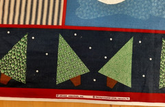 Springs Industries Fabric Panel The Old Country Store Snowmen Mittens Winter
