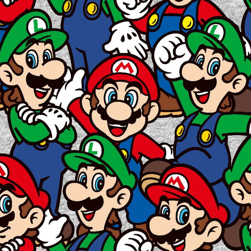 BTY Nintendo World Super Mario And Friends Luigi Cotton Fabric By The Yard 73545