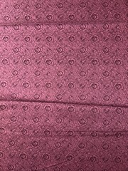 Plum / Maroon W/ Flowers Cranston VIP Cotton Fabric 1/2 Yard 18 By 44” New