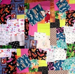Quilters Delight Fabric Scraps Material Pieces Remnants Crafters 2-lb, 15-ozs