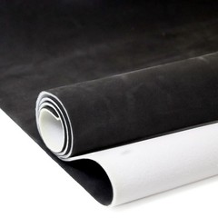 Black 96×60 Inch Suede Auto Headliner Fabric Foam Backing Car/Truck/SUV/RV