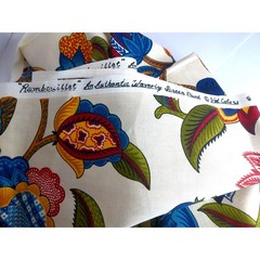 Vintage Waverly Screen Print Fabric Rambouillet The Place Vedome Collection