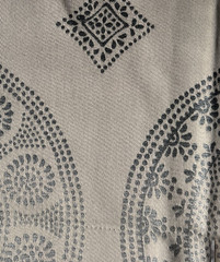 Groundworks Modern Dial Graphite Designer Fabric Remnant 24″x24″
