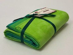 Creative Cuts Cotton Fabric Texture Bundle Stax Green 5 Pieces 18 x 21 inch