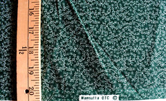 WHITE VINE PRINT ON GREEN COTTON BLEND FABRIC 68X44 INCHES 1.8 YARDS