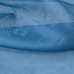 55”Wide By Yard Stiff Shaped Silk Voile Gauze Jacquard Pure Silk Organza Fabric