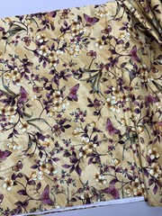 Timeless Treasures Fabric Sofia-C 2417 Butterflies Birds Flowers 5 Yd 20”