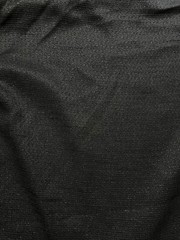 Metallic boucle suiting black fabric by the yard or roll
