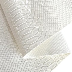 ONEART | Mirrored Glossy Faux Leather Roll 12″×54″ Snake Skin Embossed Synthe…