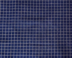 By 1/2 Yd Vintage Blue & White Plaid Check Fabric by P & B Textiles Windowpane
