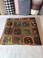 Brown Multicolor Floral Patchwork Cotton Fabric Yardage – Flowers & Plants