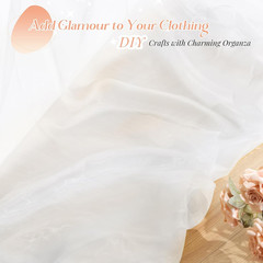 Sheer Organza Fabric by the Yard, 3 Yards X 60 Inch Wide Bridal White Organza Tu