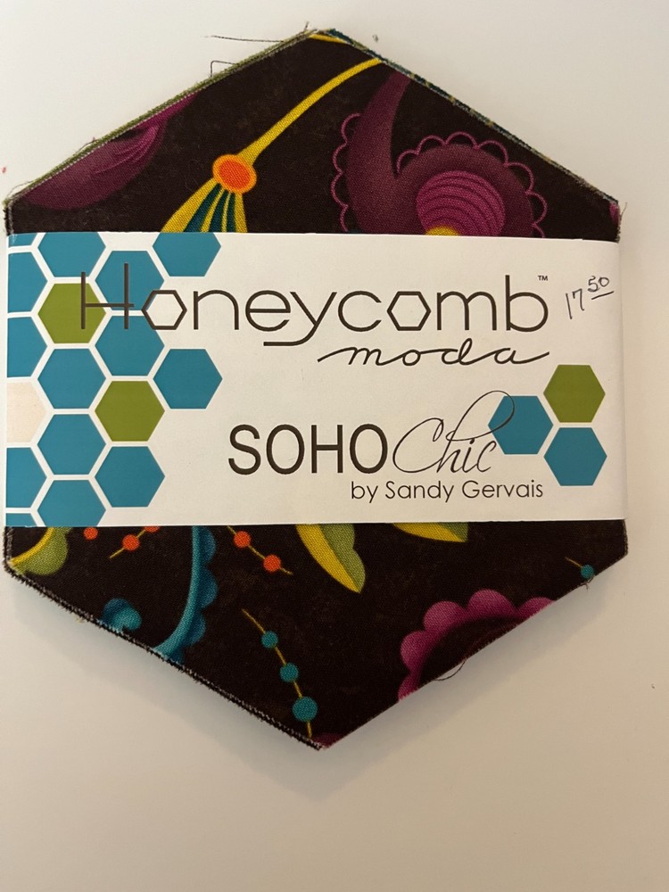 Soho Chic. Honeycomb (hex pre-cut) by Sandy Gervais for Moda