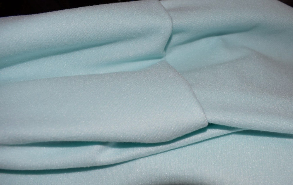 SEAFOAM GREEN SOLID COLOR BRUSHED POLYESTER FABRIC NO STRETCH 59X47 INCHES