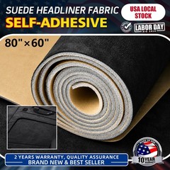 80×60 Inch Black Headliner Fabric Material DIY for Car/Truck/SUV Roof Upholstery