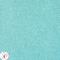 Moda SUNDAY BRUNCH 30758 16 Blue Green Circles BASIC GREY Quilt Fabric