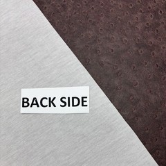 Ostrich – Dk Brown, Vinyl Leatherette fabric for auto or interior upholstery use