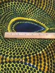 WAX AFRICAN PRINT FABRIC Purple, Gold, and Brown 2 pcs – 2 3/4 yards each x 44 w