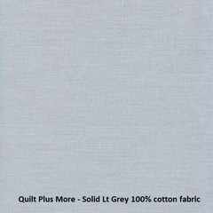 Solid Light Grey 100% Cotton Fabric By the Yard – 44” Wide