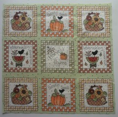 Cotton Fabric Group D – Top Square Fall Basket 1 Piece 12 1/4″ L x 12 1/4″ W